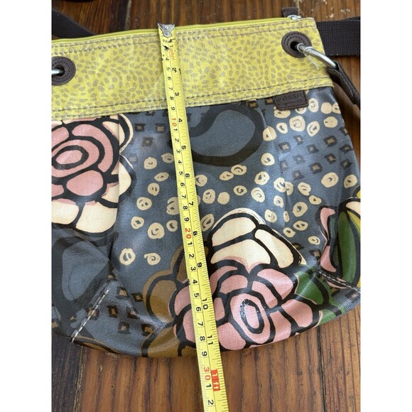 Original FOSSIL Key Per Purse Crossbody Boho Handbag - Floral Print - Picture 11 of 11